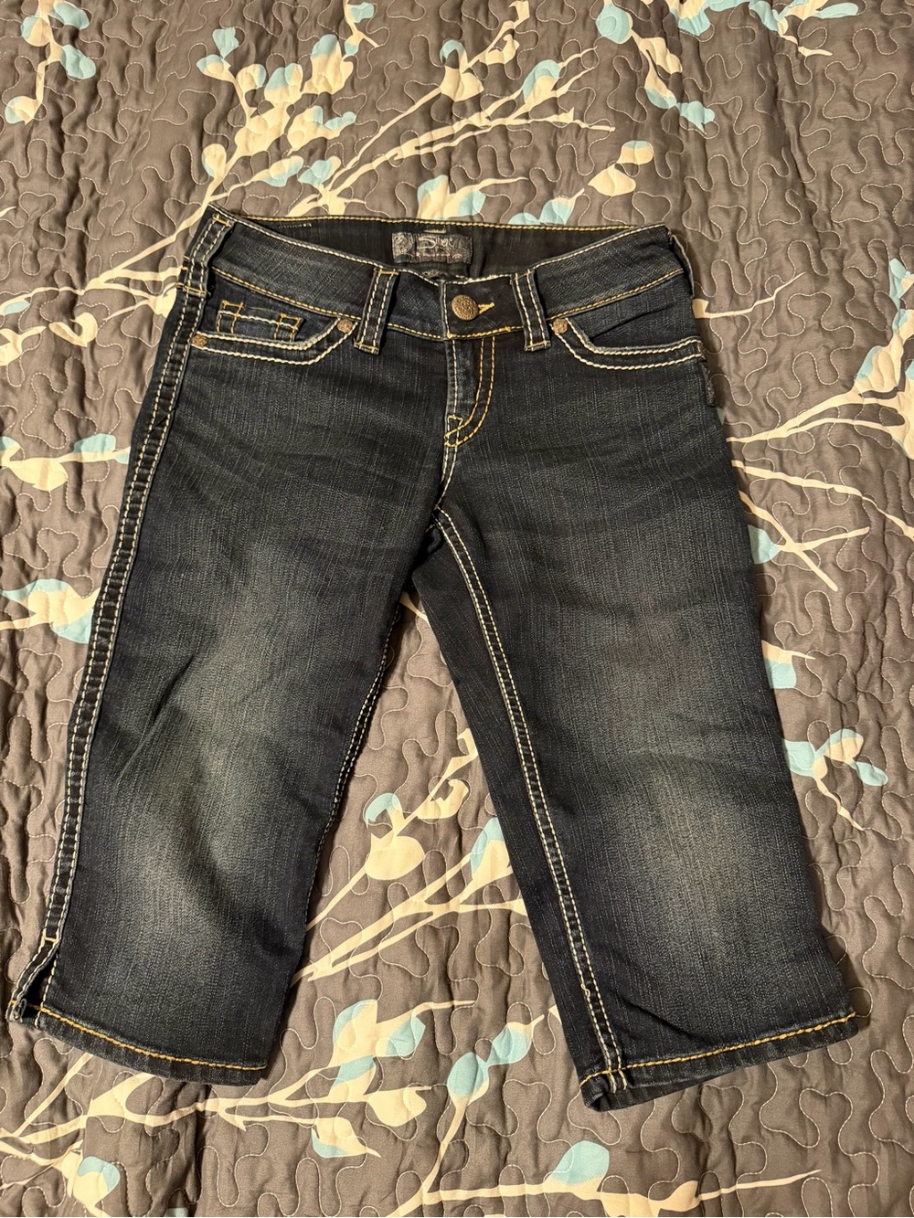 Silver Jeans Dark Wash Denim Jean Shorts